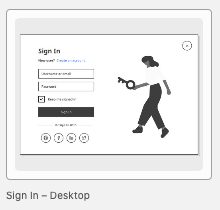 Sign in – Desktop