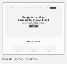 Classic Home – Desktop